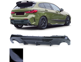 Achterdiffusor - BMW 1 Serie F40 - zwart glans