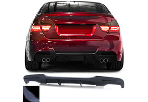 Achterdiffusor geschikt voor BMW 3 Serie E90 E91 05-12 - Prestatie-Optiek - Glanzend Zwart