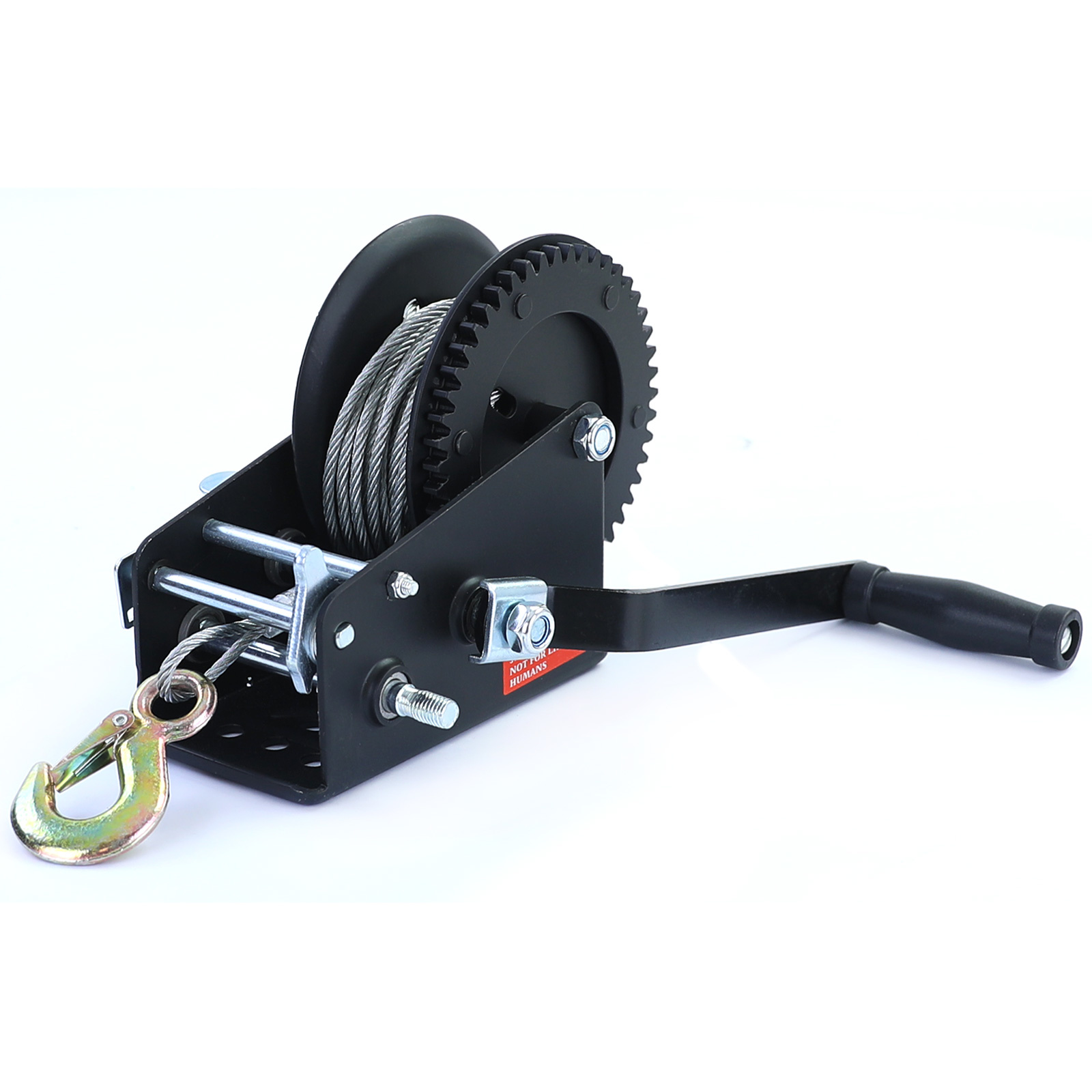 Handlier - 10m x 5,1mm - 1500kg - Zwart met staalkabel.