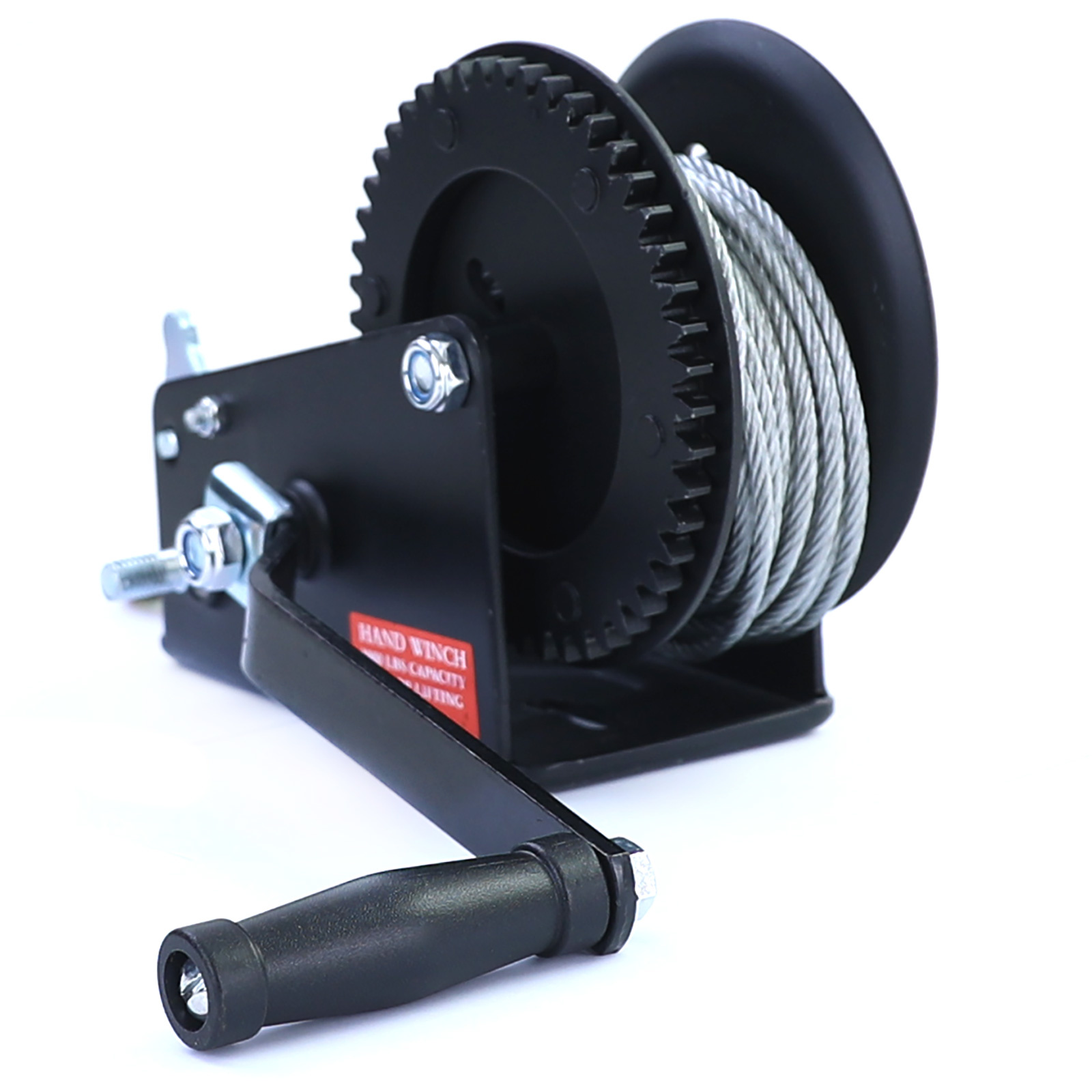 Handlier - 10m x 5,1mm - 1500kg - Zwart met staalkabel.