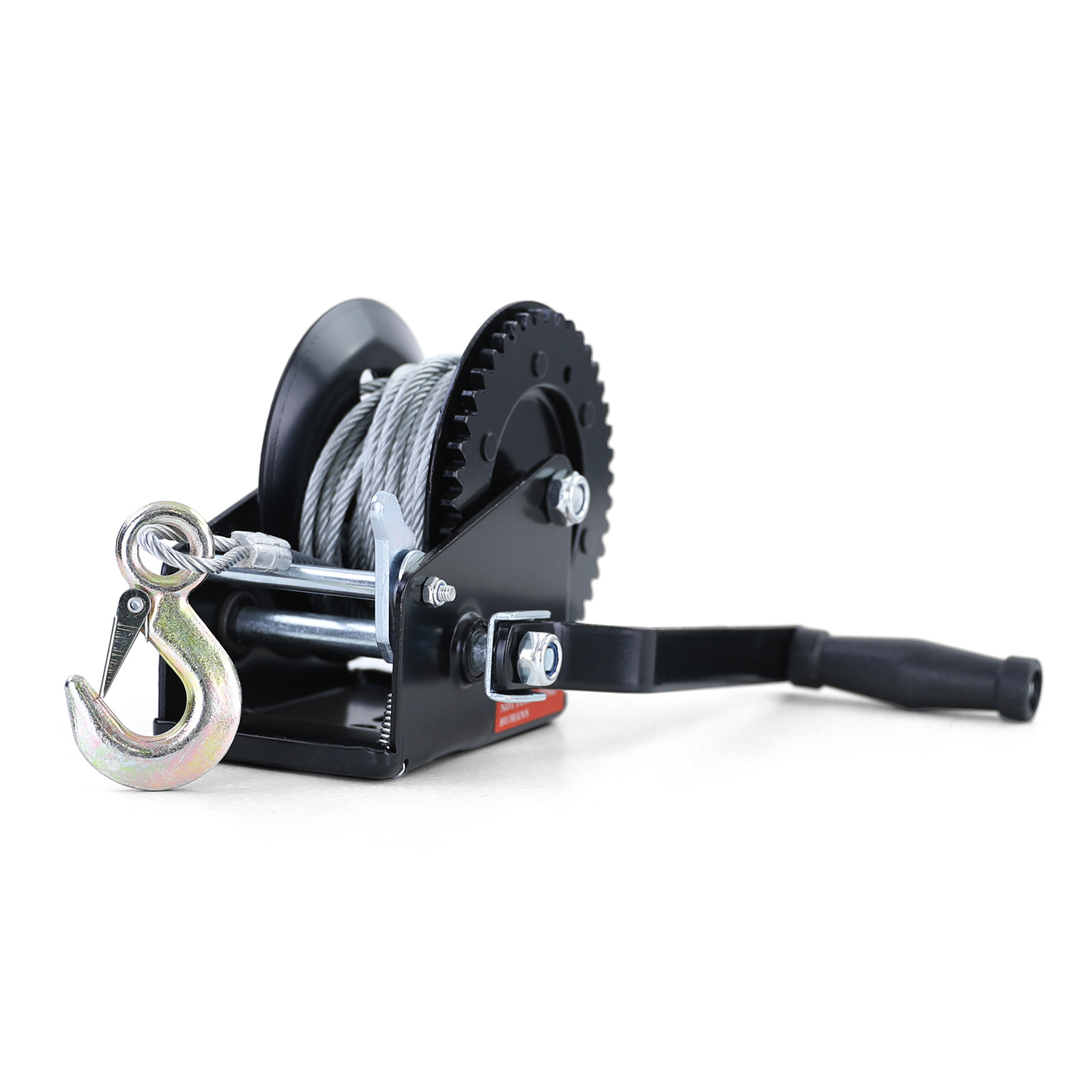 Handlier - 10m x 4.5mm - 800kg - zwart met staalkabel.