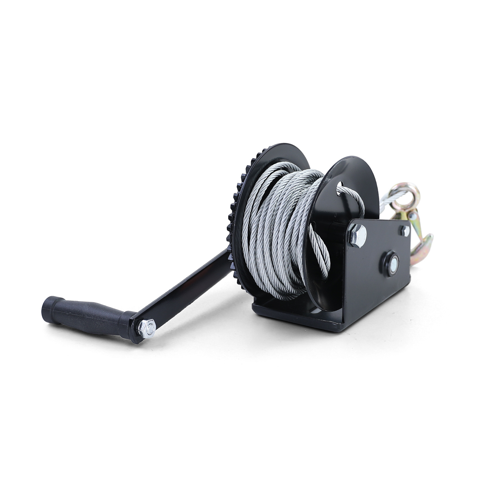 Handlier - 10m x 4.5mm - 800kg - zwart met staalkabel.