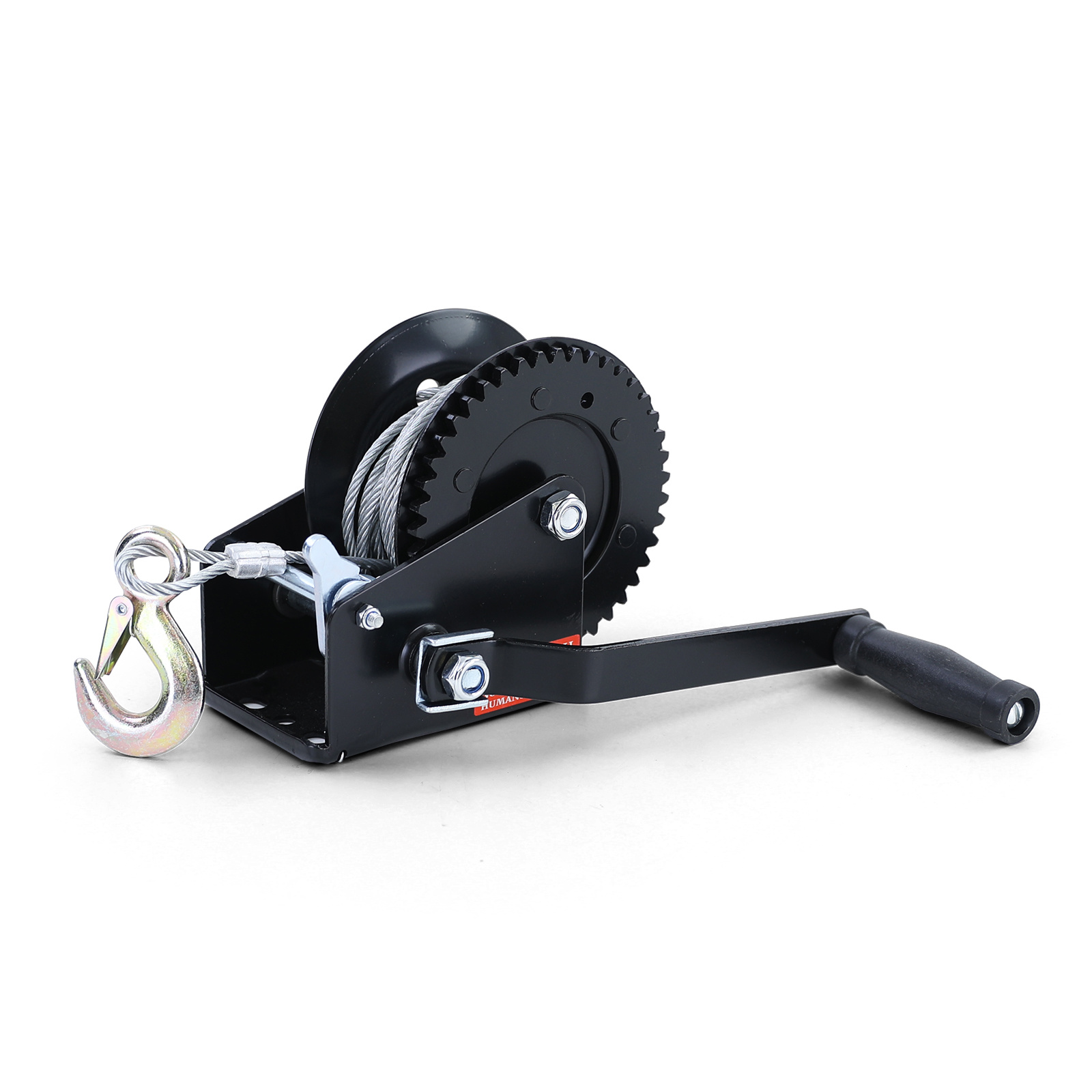 Handlier - 10m x 4.5mm - 800kg - zwart met staalkabel.