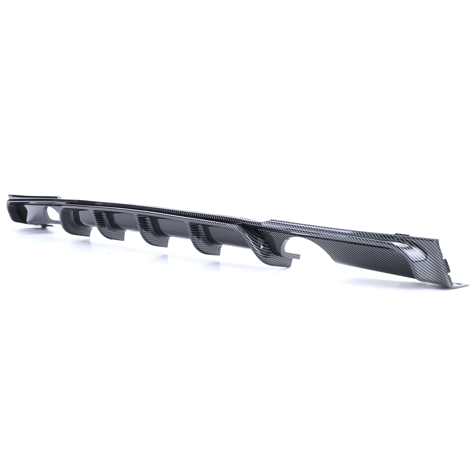 Achterdiffusor geschikt voor BMW 3 Serie F30 F31 335i 340i - Performance Carbon-look - Met uitsparingen