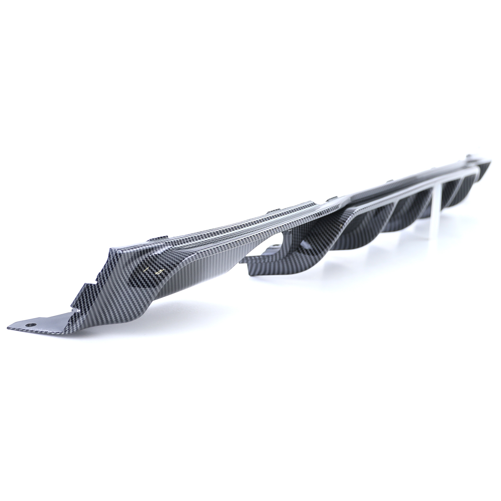 Achterdiffusor geschikt voor BMW 3 Serie F30 F31 335i 340i - Performance Carbon-look - Met uitsparingen