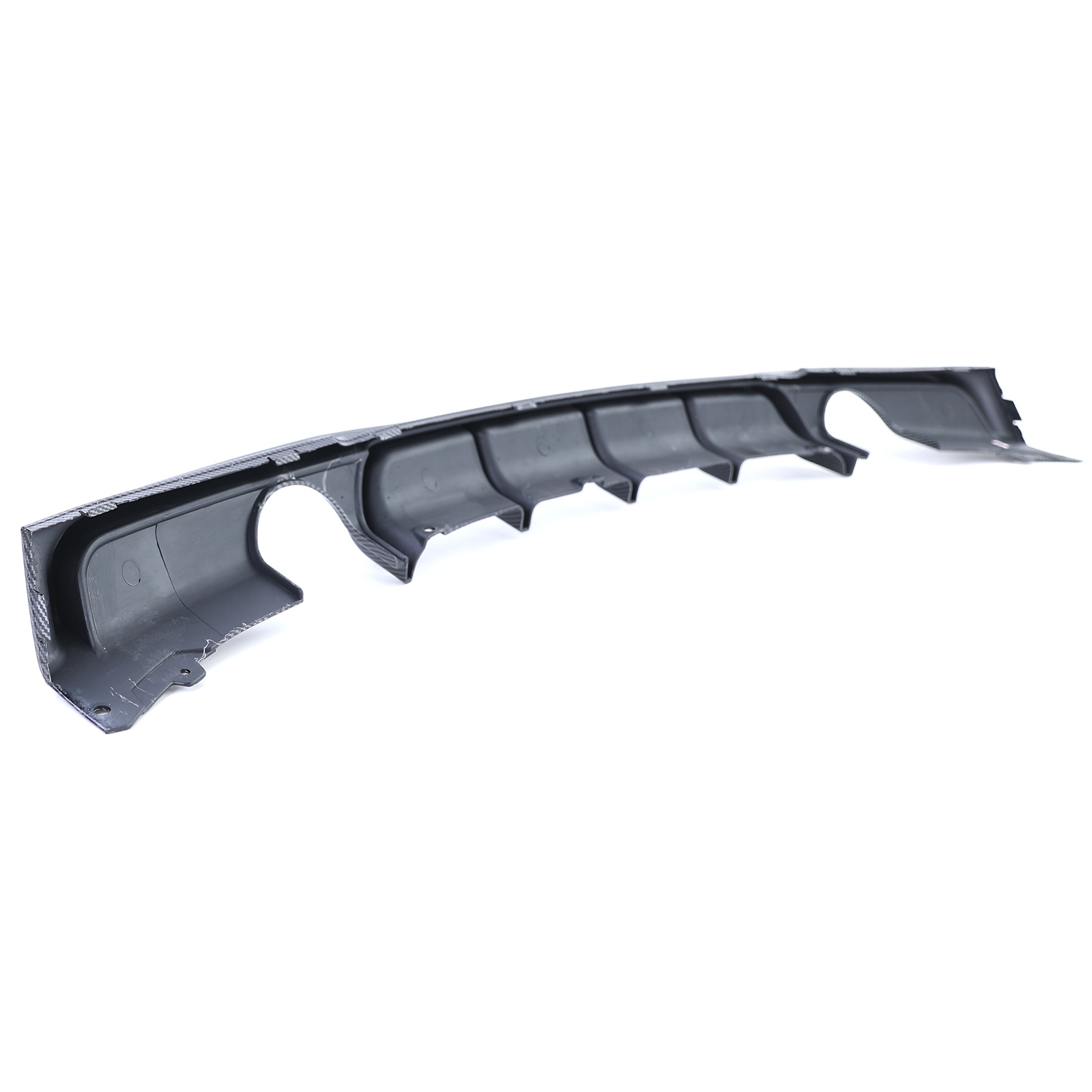 Achterdiffusor - BMW 3 Serie F30 F31 335i 340i - Performance Carbon-look - Met uitsparingen