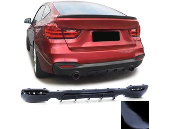 Achterdiffusor - BMW 3 Serie GT F34 340i - Zwarte Glans - ABS-kunststof