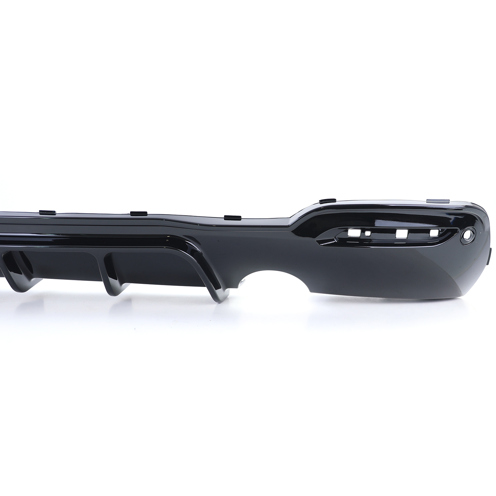 Achterdiffusor geschikt voor BMW 3 Serie GT F34 340i - Zwarte Glans - ABS-kunststof