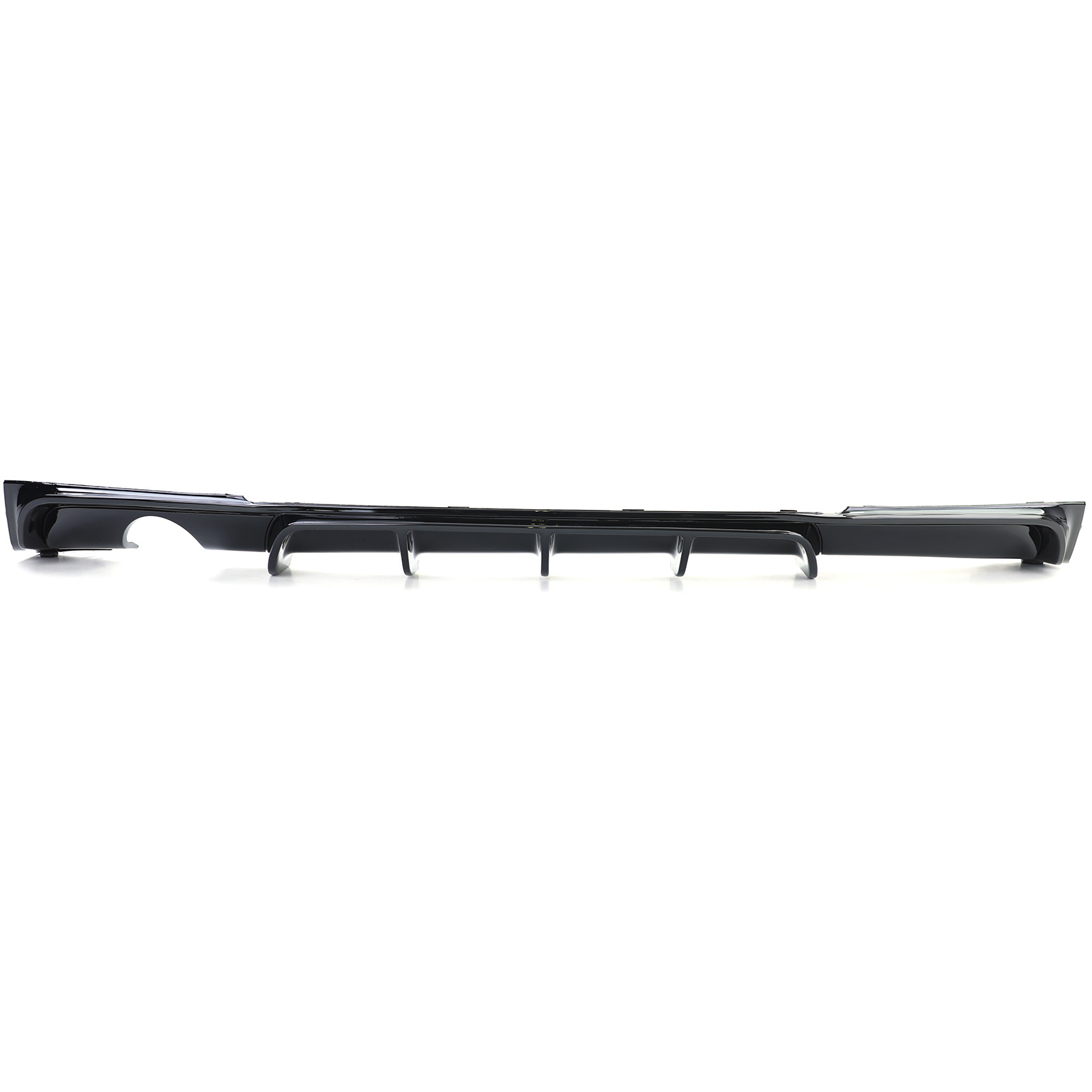 Achterdiffusor - BMW 3-serie F30 F31 - Zwarte glans - Enkele uitlaatuitsparing