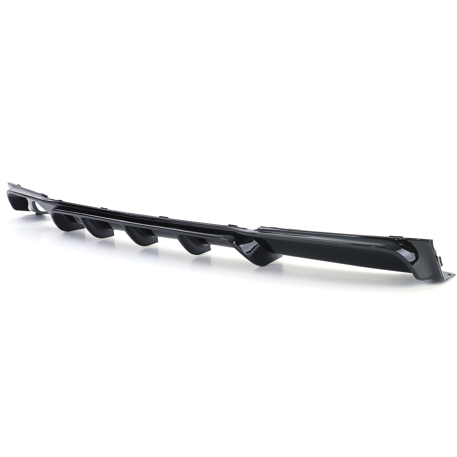 Achterdiffusor - BMW 3-serie F30 F31 - Zwarte glans - Enkele uitlaatuitsparing