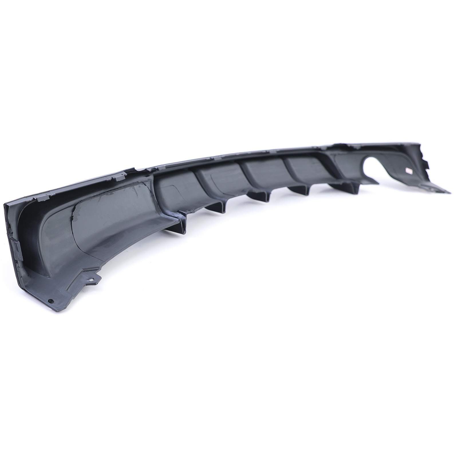 Achterdiffusor - BMW 3-serie F30 F31 - Zwarte glans - Enkele uitlaatuitsparing
