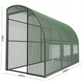 Gardenline - kweekkas - muurkas - 3 segmenten - 300x150x200 cm