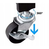 Keukentrolley - opvouwbaar - 88x30x45 cm - zwart