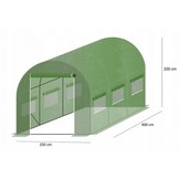 Gardenline - kasfolie - voor kweekkas - PE folie - 4x2,5x2 m