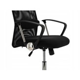 Bureaustoel - ergonomisch - eco leer - verstelbaar - zwart