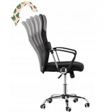 Bureaustoel - ergonomisch - eco leer - verstelbaar - zwart