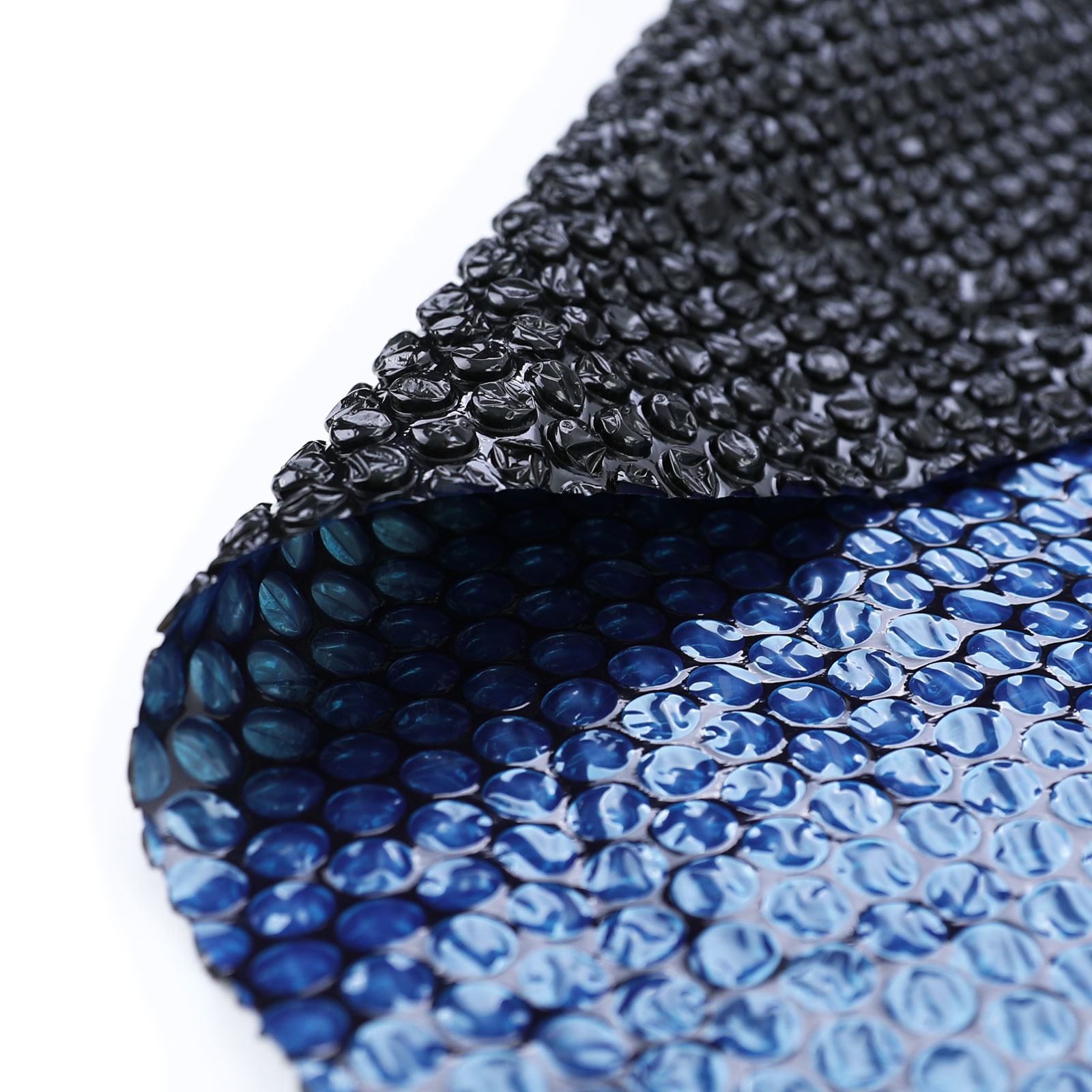 RAMROXX zwembadafdekking verwarmend zwart/blauw - 488 cm - 400 µm