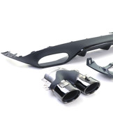 Achterdiffusor - Mercedes E Coupé C238 - Sportuitlaat - Zwart