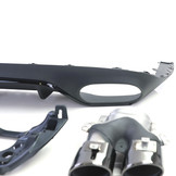 Achterdiffusor - Mercedes E Coupé C238 - Sportuitlaat - Zwart