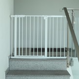 Traphek 87-100cm - deur - wit - 77cm hoog