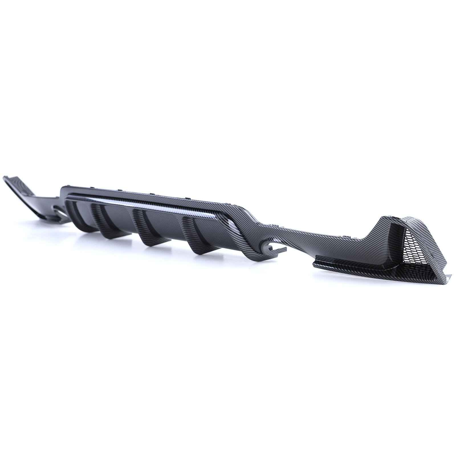 Achterdiffusor - BMW 4 Serie F32 F33 F36 - Performance carbon - Uitsparing enkele uitlaat