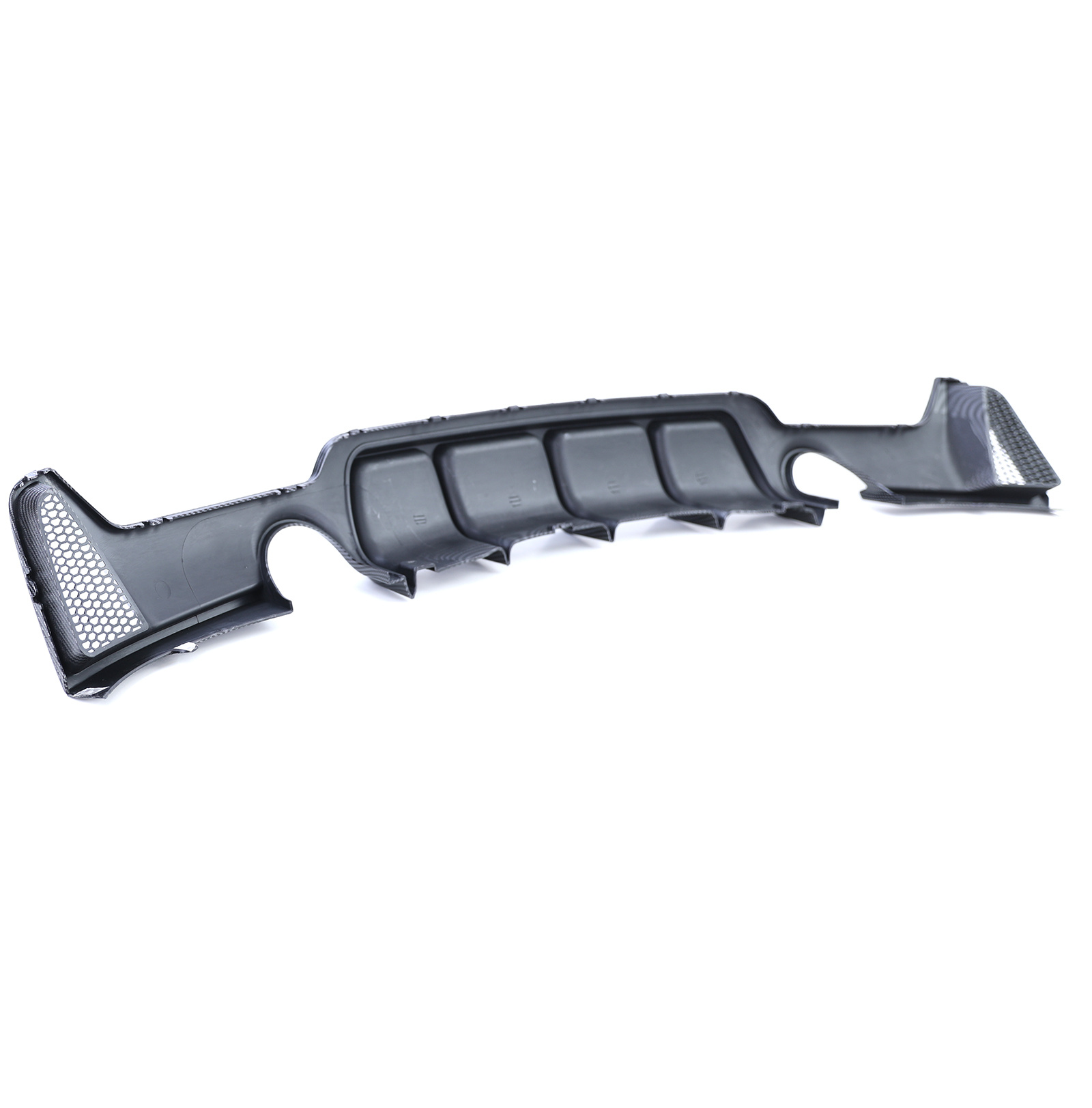 Achterdiffusor - BMW 4 Serie F32 F33 F36 - Performance carbon - Uitsparing enkele uitlaat