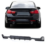 Achterdiffusor - geschikt voor BMW 4 Serie F32 F33 F36 435i 440i - Zwart mat - 100% passend