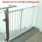 Traphek 80-93cm - verstelbaar - wit - 77cm hoog