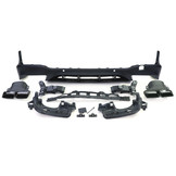 Achterdiffusor geschikt voor Mercedes GLC X253 - Sport optiek - zwart 2015-2018