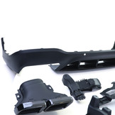 Achterdiffusor geschikt voor Mercedes GLC X253 - Sport optiek - zwart 2015-2018