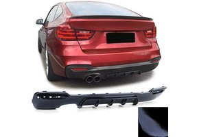 Achterdiffusor geschikt voor BMW 3 Serie GT F34 - Zwart Glans - Sportief Uiterlijk