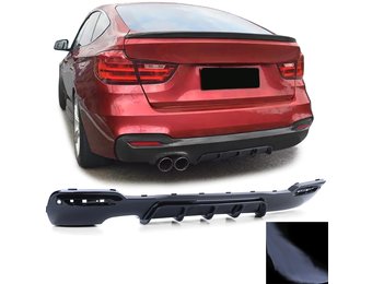 Achterdiffusor - BMW 3 Serie GT F34 - Zwart Glans - Sportief Uiterlijk