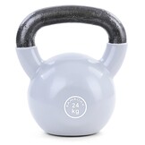 Kettlebell gietijzer 24kg - swing bar - grijs