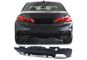 Achterdiffusor geschikt voor BMW G30 G31 - Zwart mat - Prestatie uiterlijk