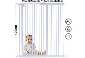 Traphek 102-115cm - wit - 120cm hoo