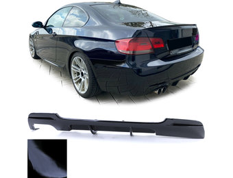Achterdiffusor - BMW E92 E93 320 325 330 - zwart glans - ABS-kunststof