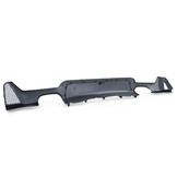 Achterdiffusor geschikt voor BMW 4 Serie F32 F33 F36 - Glans Zwart - Dubbele Pijp - 100% Passend