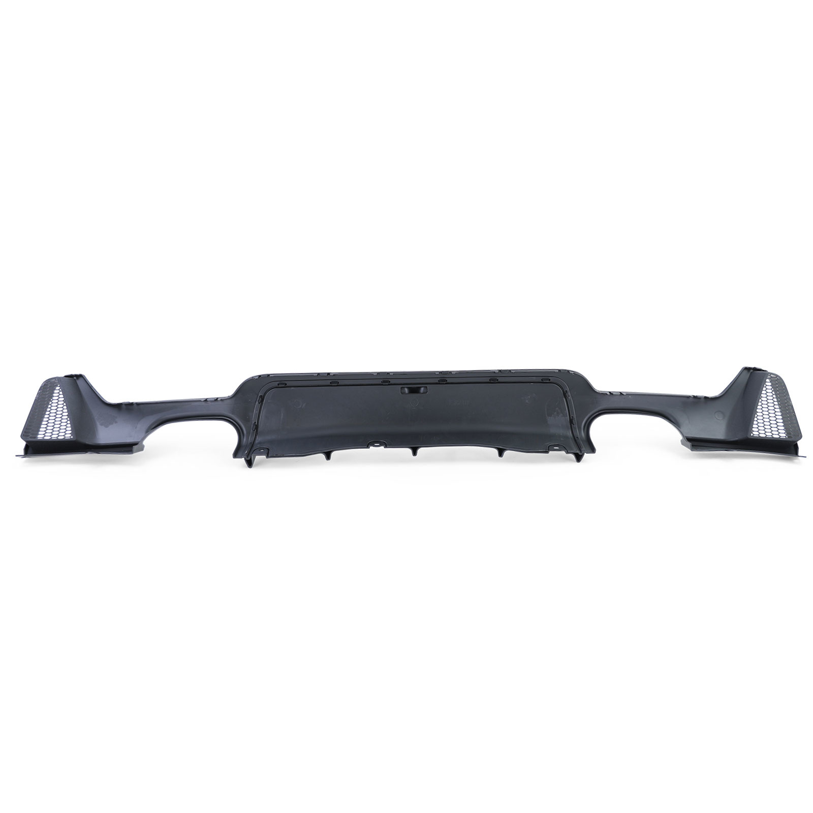 Achterdiffusor - BMW 4 Serie F32 F33 F36 - Glans Zwart - Dubbele Pijp - 100% Passend