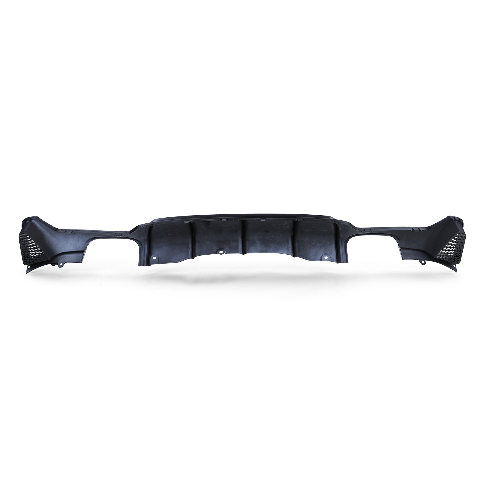 Achterdiffusor - BMW 4 Serie F32 F33 F36 - Zwart mat - Dubbele uitlaatuitsparing