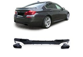 Achterdiffusor geschikt voor BMW F10 F11 535 - Zwarte glans - 550 performance look