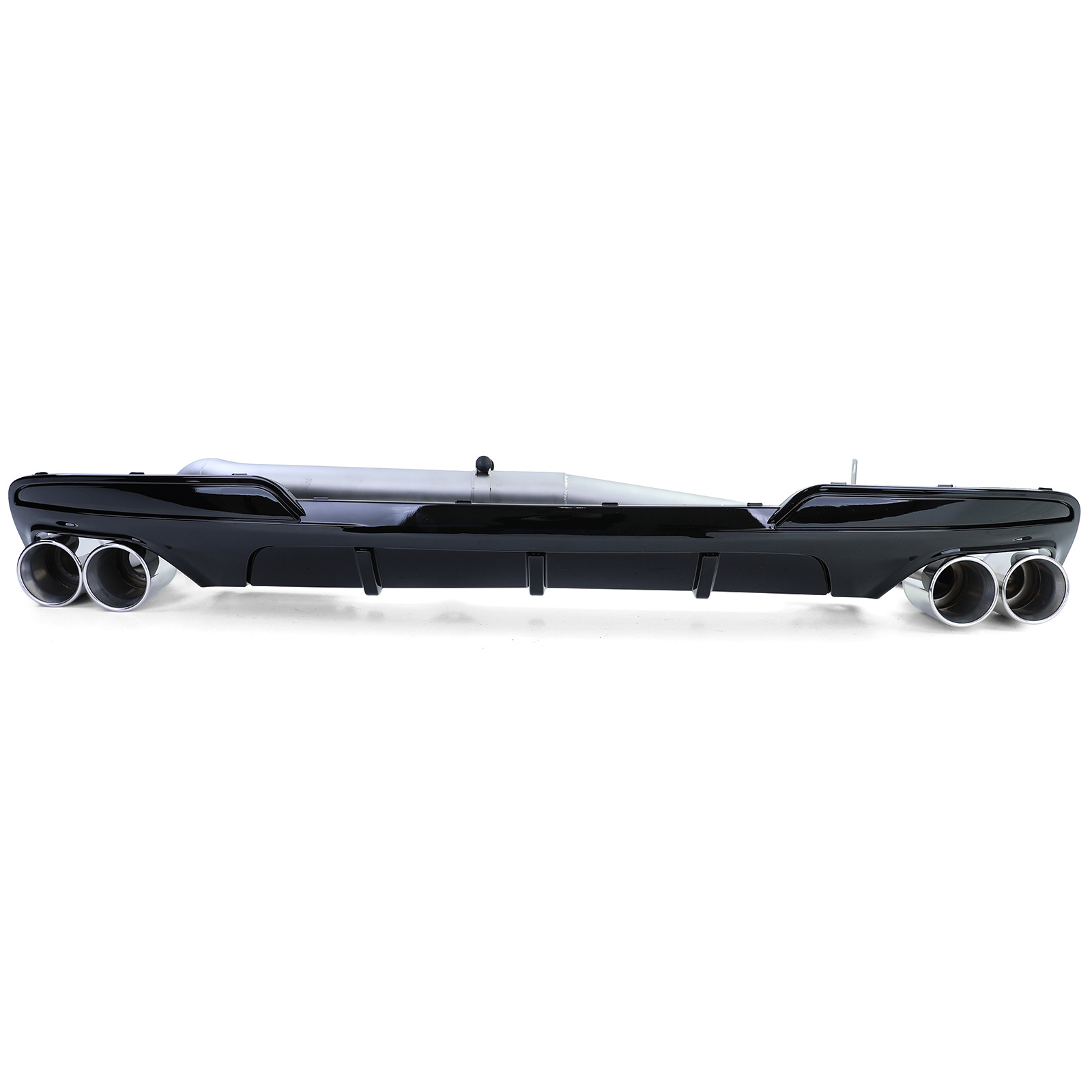 Achterdiffusor geschikt voor BMW F10 F11 520 525 528 530 - RVS - Sport optiek