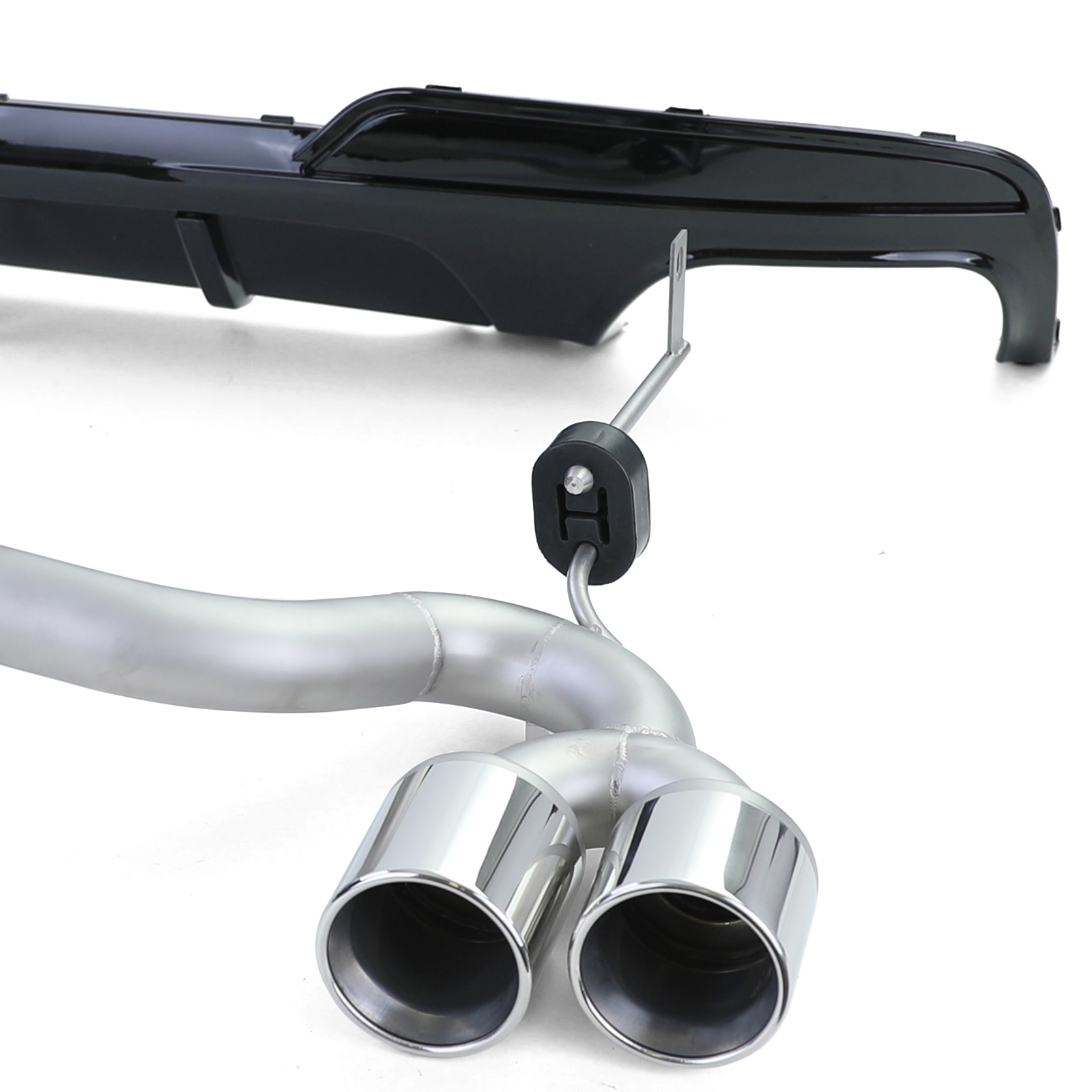 Achterdiffusor - BMW F10 F11 520 525 528 530 - RVS - Sport optiek