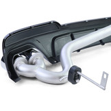 Achterdiffusor geschikt voor BMW F10 F11 520 525 528 530 - RVS - Sport optiek