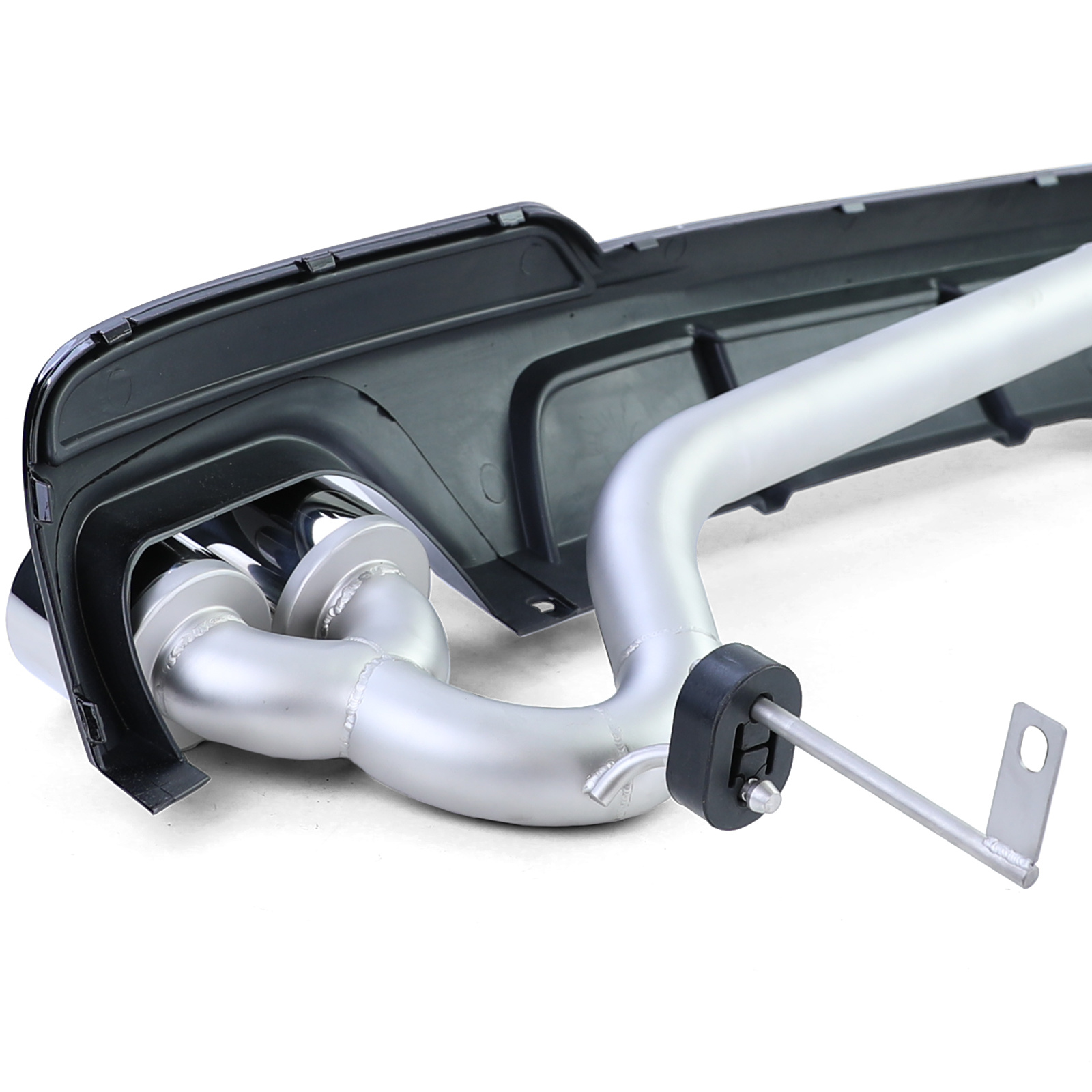 Achterdiffusor geschikt voor BMW F10 F11 520 525 528 530 - RVS - Sport optiek