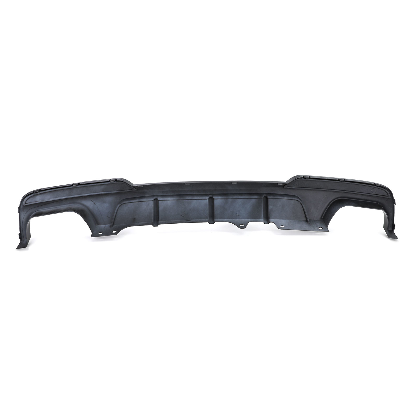 Achterdiffusor - BMW 5 Serie F10 F11 535 - Zwart Mat - 4-pijps Performance Look