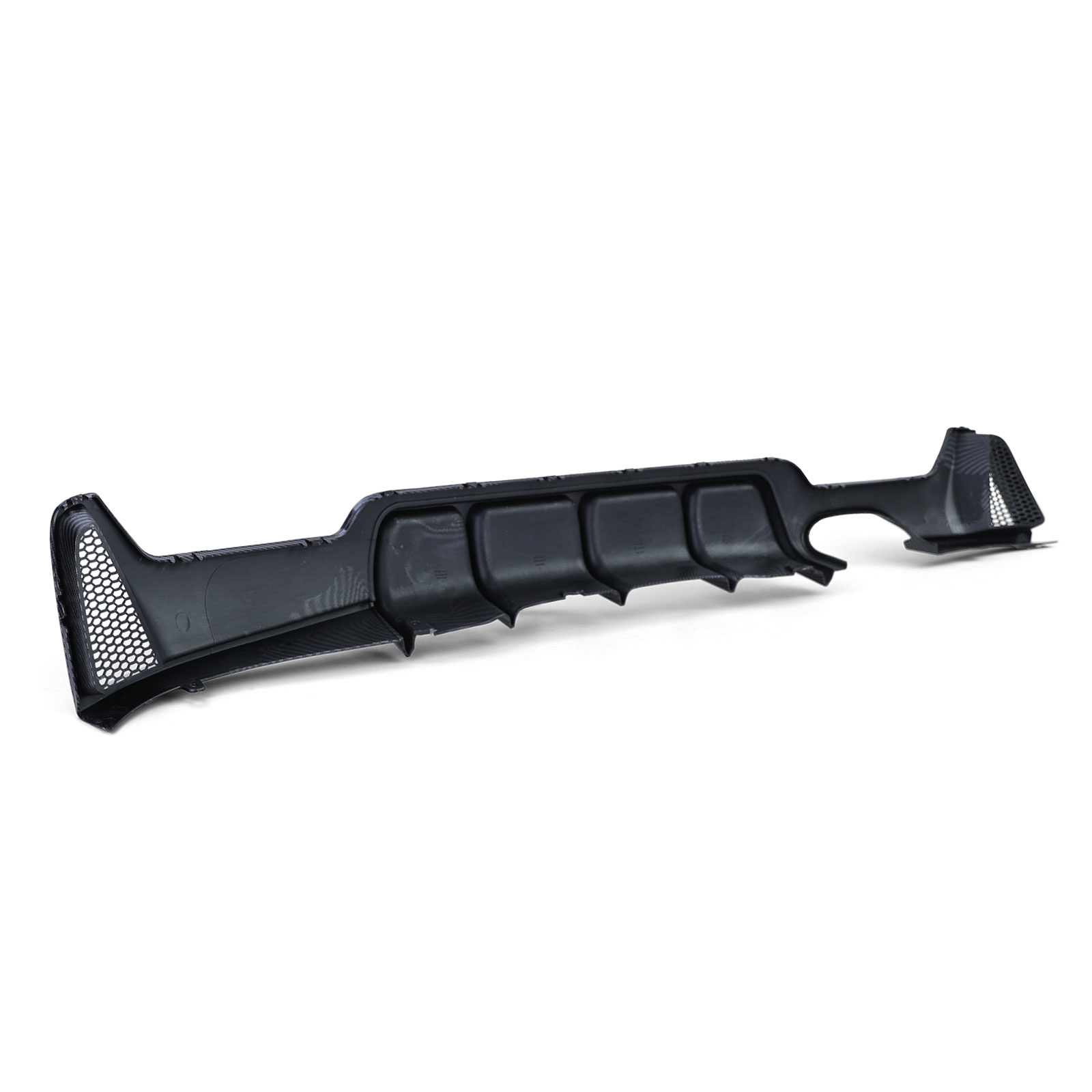 Achterdiffusor - BMW F32 F33 F36 - Performance Carbon - Dubbele Uitlaat - Zwart - 121x43x13cm