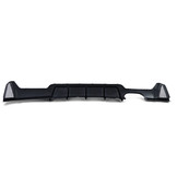 Achterdiffusor - BMW F32 F33 F36 - Performance Carbon - Dubbele Uitlaat - Zwart - 121x43x13cm