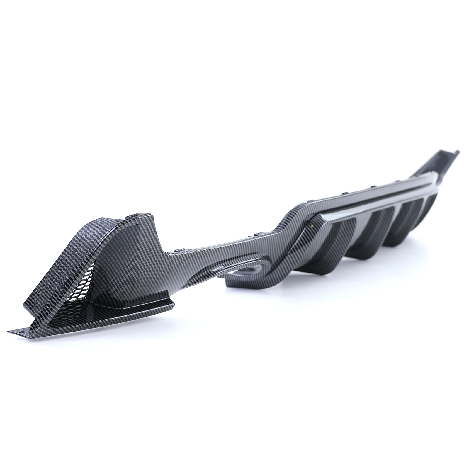 Achterdiffusor - BMW 4 Serie F32 F33 F36 - Carbon look - Dubbele pijp