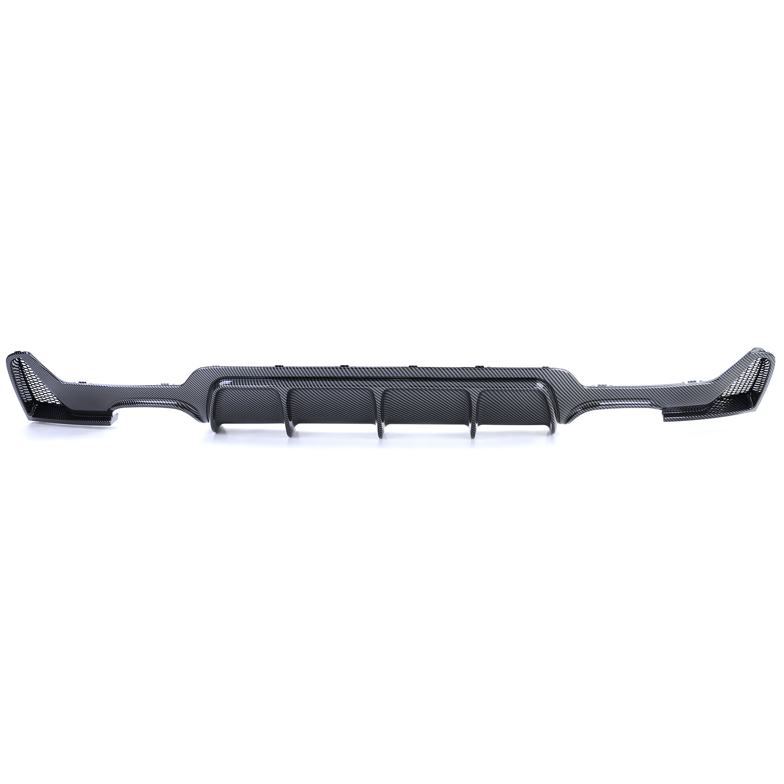Achterdiffusor geschikt voor BMW 4 Serie F32 F33 F36 - Carbon look - Dubbele pijp