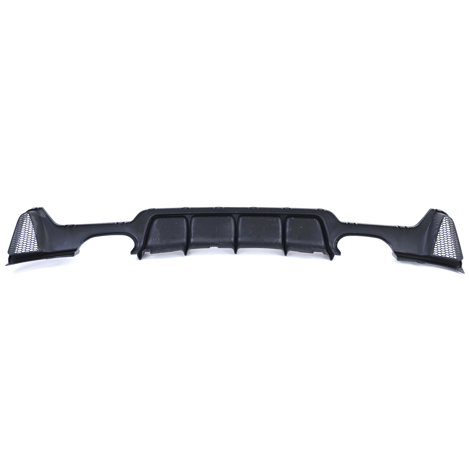 Achterdiffusor geschikt voor BMW 4 Serie F32 F33 F36 - Carbon look - Dubbele pijp